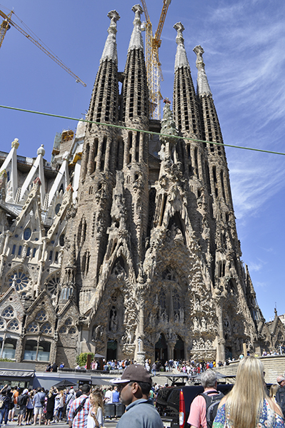 Sagrada Familia oldest façade